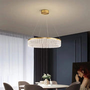 LED полилей с дистанционно управление Zareef 80W, златен кристален полилей Заглавие по подразбиране Alessandro Design