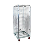 Тип клетка за транспортна количка с 4 стени 80cmX70cmX170cm, Капацитет 500kg, Сребристо Заглавие по подразбиране Alessandro Design