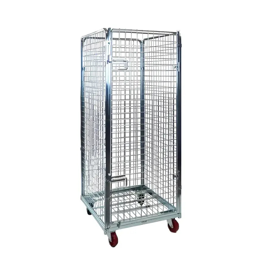 Тип клетка за транспортна количка с 4 стени 80cmX70cmX170cm, Капацитет 500kg, Сребристо Заглавие по подразбиране Alessandro Design