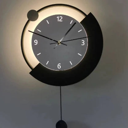 Luna декоративна LED стенна лампа 83W диаметър 120CM студена/неутрална/топла светлина черна