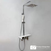 Душ колона, LCD дисплей, неръждаема стомана, бяло/сребристо, SJG/009 Смесители и душ колони Заглавие по подразбиране Alessandro Design