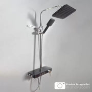 Душ колона LCD дисплей Неръждаема стомана Черно сребро SJG/006 Смесители и душ колони Заглавие по подразбиране Alessandro Design
