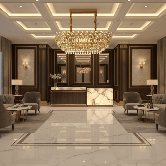 Кристален полилей WINDSOR Regalis 10x E14, блестящо злато, регулируема височина Кристални полилеи Заглавие по подразбиране Alessandro Design