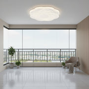LED плафон с цветя 23 cm, 22W, 3000K / 4000K / 6000K, бял, метален и акрилен LED плафониери Default Title Alessandro Design