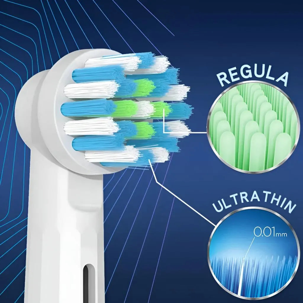 Резервна четка за зъби TB-20, съвместима с Oral-B, Cross Action, 4 бр. Personal Care Заглавие по подразбиране Alessandro Design