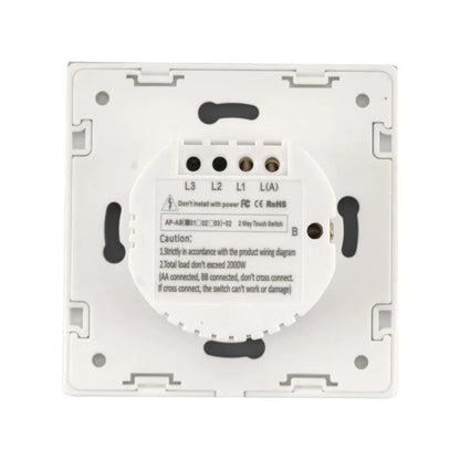 Touch Switch Head-Scara Glass Secured White Switches Заглавие по подразбиране Alessandro Design