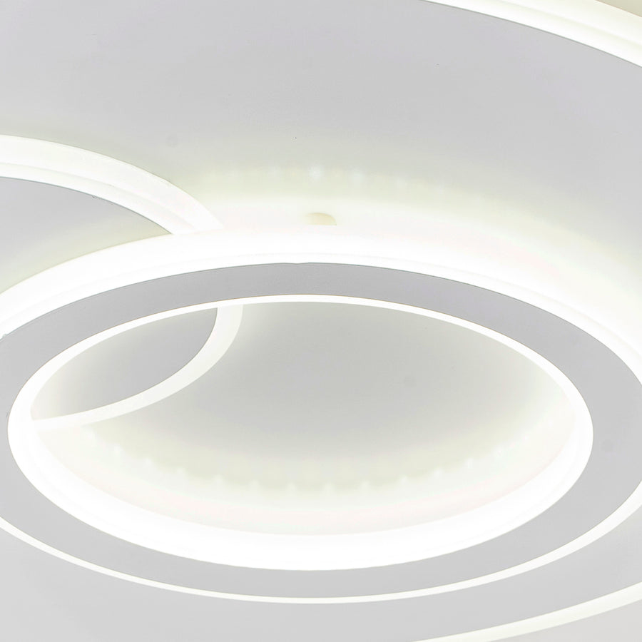 LED полилей с дистанционно управление NOLUX 34W, Кръгъл, Студена/Топла/Неутрална светлина, Димируем, Бял LED полилей с дистанционно управление Заглавие по подразбиране Alessandro Design