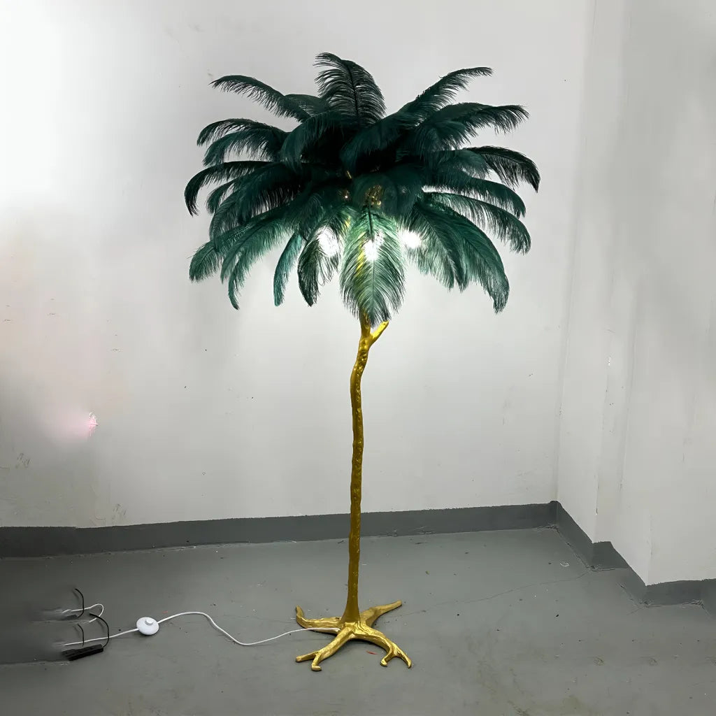 Лампа Pene Politia 1xE27 170 см Тъмнозелени абажури и лампи Заглавие по подразбиране Alessandro Design
