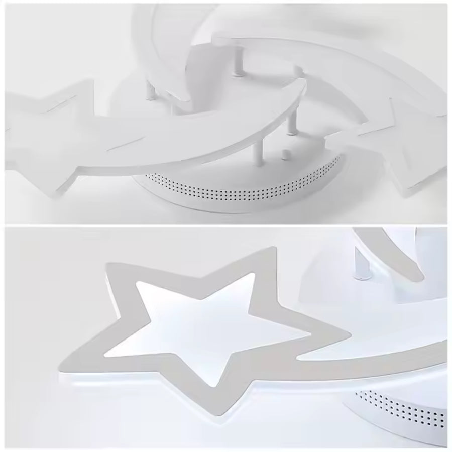 LED полилей с дистанционно управление IPOMOEA 51W, 3 звезди, студена/топла/неутрална светлина, димируем, бял LED полилей с дистанционно управление Заглавие по подразбиране Alessandro Design
