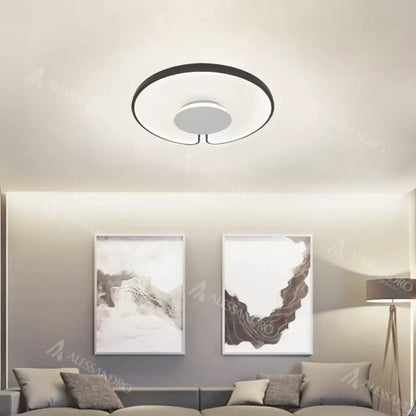 LED полилей ADARA 90W, кръгла, неутрална светлина, 4000K, черни апликирани LED полилеи Заглавие по подразбиране Alessandro Design