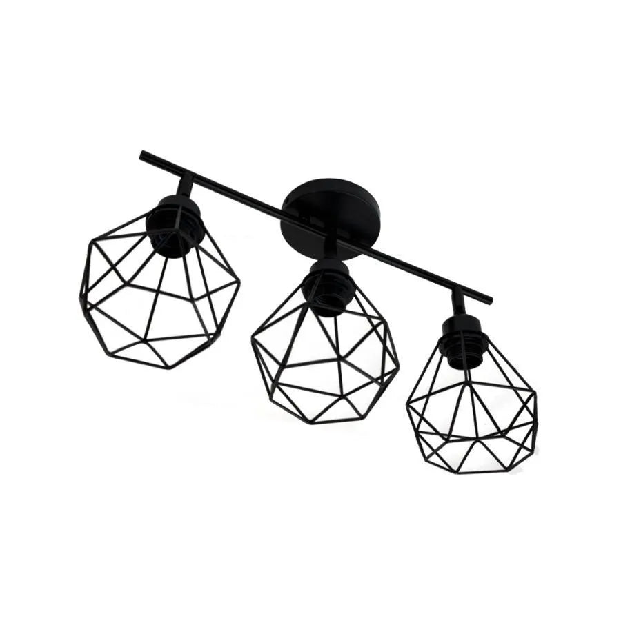 Lustra Ailyn 3x E27 Black Luster Industrial Заглавие по подразбиране Alessandro Design