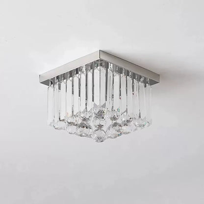Кристален полилей MARTINEZ Linear Luxe, диаметър 35 см, 4x E14, блестящ хромиран свещник Moderne Заглавие по подразбиране Alessandro Design
