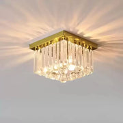 Кристален полилей MARTINEZ Linear Luxe, диаметър 35 см, 4x E14, лъскаво злато Модерен свещник Заглавие по подразбиране Alessandro Design