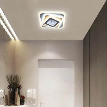 LED полилей NEXA 3D 46W, квадрат, студена/топла/неутрална светлина, бял LED полилеи Заглавие по подразбиране Alessandro Design