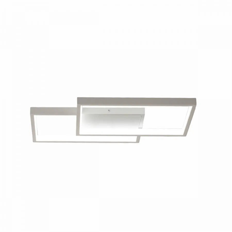LED полилей с дистанционно управление LANDYN 37W, 2 квадрата, студена/топла/неутрална светлина, димируем, бял LED полилей с дистанционно управление Default Title Alessandro Design