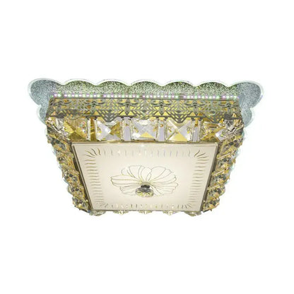 Кристален LED полилей ANAIDA RGB 20W, 3000K / 4000K / 6000K, Gold LED полилеи с дистанционно управление Заглавие по подразбиране Alessandro Design