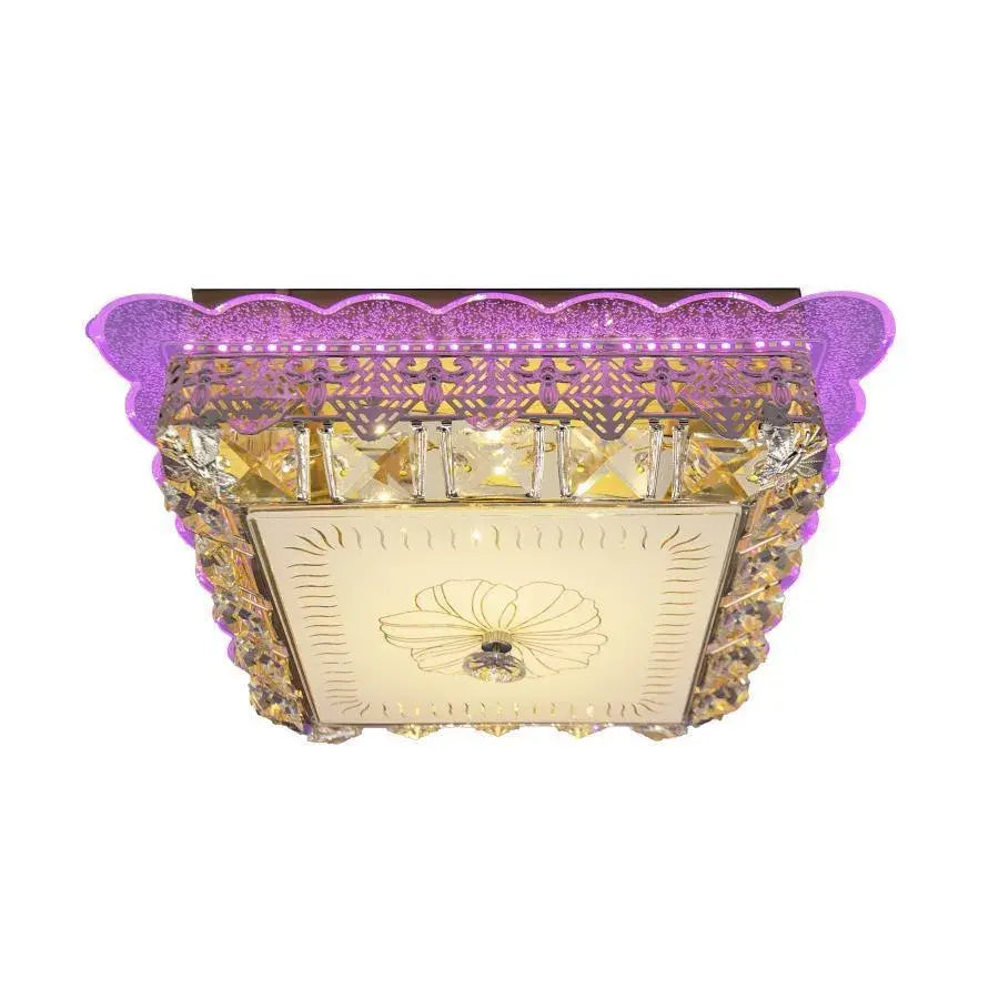 Кристален LED полилей ANAIDA RGB 20W, 3000K / 4000K / 6000K, Gold LED полилеи с дистанционно управление Заглавие по подразбиране Alessandro Design