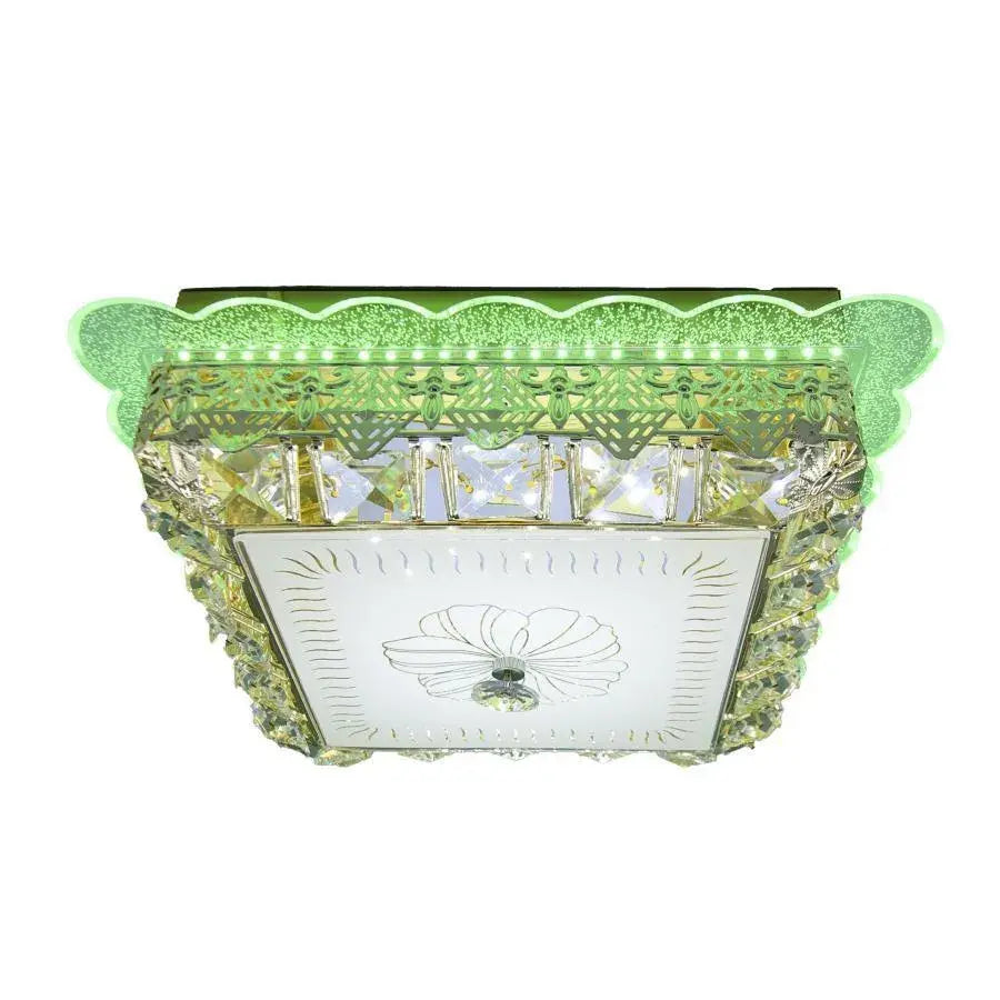 Кристален LED полилей ANAIDA RGB 20W, 3000K / 4000K / 6000K, Gold LED полилеи с дистанционно управление Заглавие по подразбиране Alessandro Design