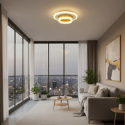 LED полилей SOLENA ROTONDA 21W, диаметър 20 см, студена/топла/неутрална светлина, златисто бял LED полилей Заглавие по подразбиране Alessandro Design