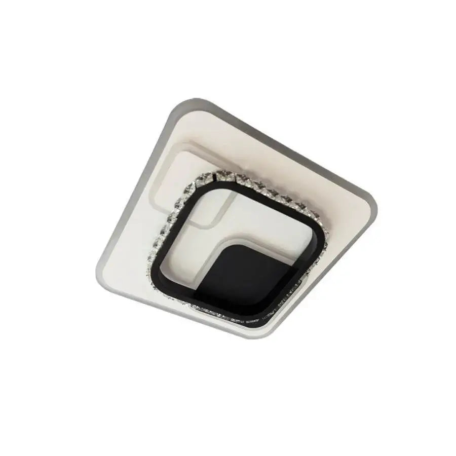 Кристален LED полилей ARIELLA 39W, квадрат, студена/топла/неутрална светлина, черен LED полилей Заглавие по подразбиране Alessandro Design