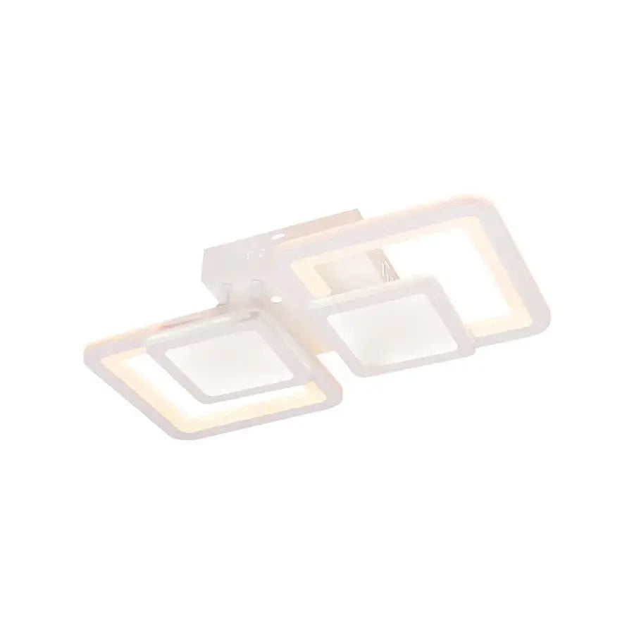 LED полилей с дистанционно управление BALANS 44W, 2 квадрата, студена/топла/неутрална светлина, димируем, бял LED полилей с дистанционно управление Default Title Alessandro Design