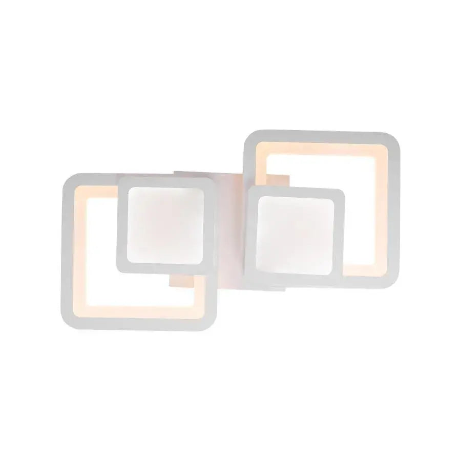 LED полилей с дистанционно управление BALANS 44W, 2 квадрата, студена/топла/неутрална светлина, димируем, бял LED полилей с дистанционно управление Default Title Alessandro Design