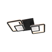 LED полилей с дистанционно управление BALANS 44W, 2 квадрата, студена/топла/неутрална светлина, димируем, черен LED полилей с дистанционно управление Заглавие по подразбиране Alessandro Design