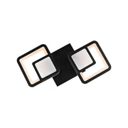 LED полилей с дистанционно управление BALANS 44W, 2 квадрата, студена/топла/неутрална светлина, димируем, черен LED полилей с дистанционно управление Заглавие по подразбиране Alessandro Design