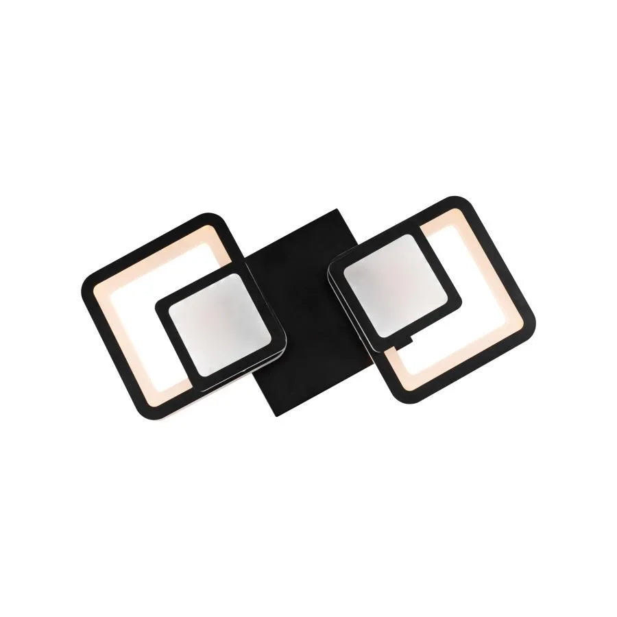 LED полилей с дистанционно управление BALANS 44W, 2 квадрата, студена/топла/неутрална светлина, димируем, черен LED полилей с дистанционно управление Заглавие по подразбиране Alessandro Design