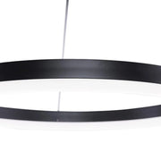 Окачен LED полилей с дистанционно управление ANINA 34W, 1 кръг, Студена/Топла/Неутрална светлина, Димируем, Черен, Регулируема височина LED полилеи с дистанционно управление Заглавие по подразбиране Alessandro Design