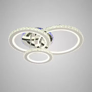 LED полилей с дистанционно управление и кристал NOVA ROTONDA RGB 73W, 3 кръга, студена/топла/неутрална светлина, възможност за димиране, блестящи хромирани LED полилеи и кристали Заглавие по подразбиране Alessandro Design