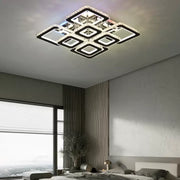 LED полилей с дистанционно управление и кристал QUADRIA SUPREMO RGB 168W, 8 квадрата, студена/топла/неутрална светлина, димируеми, блестящи хромирани LED полилеи с дистанционно управление Заглавие по подразбиране Alessandro Design