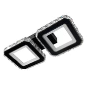 Кристален LED полилей QUADRIS 41W, 2 квадрата, Студена/Топла/Неутрална светлина, Черен Кристални LED полилеи Заглавие по подразбиране Alessandro Design