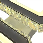 LED полилей с дистанционно управление и кристален QUADRIS 41W, 2 квадрата, студена/топла/неутрална светлина, димируем, бял кристален LED полилей Заглавие по подразбиране Alessandro Design