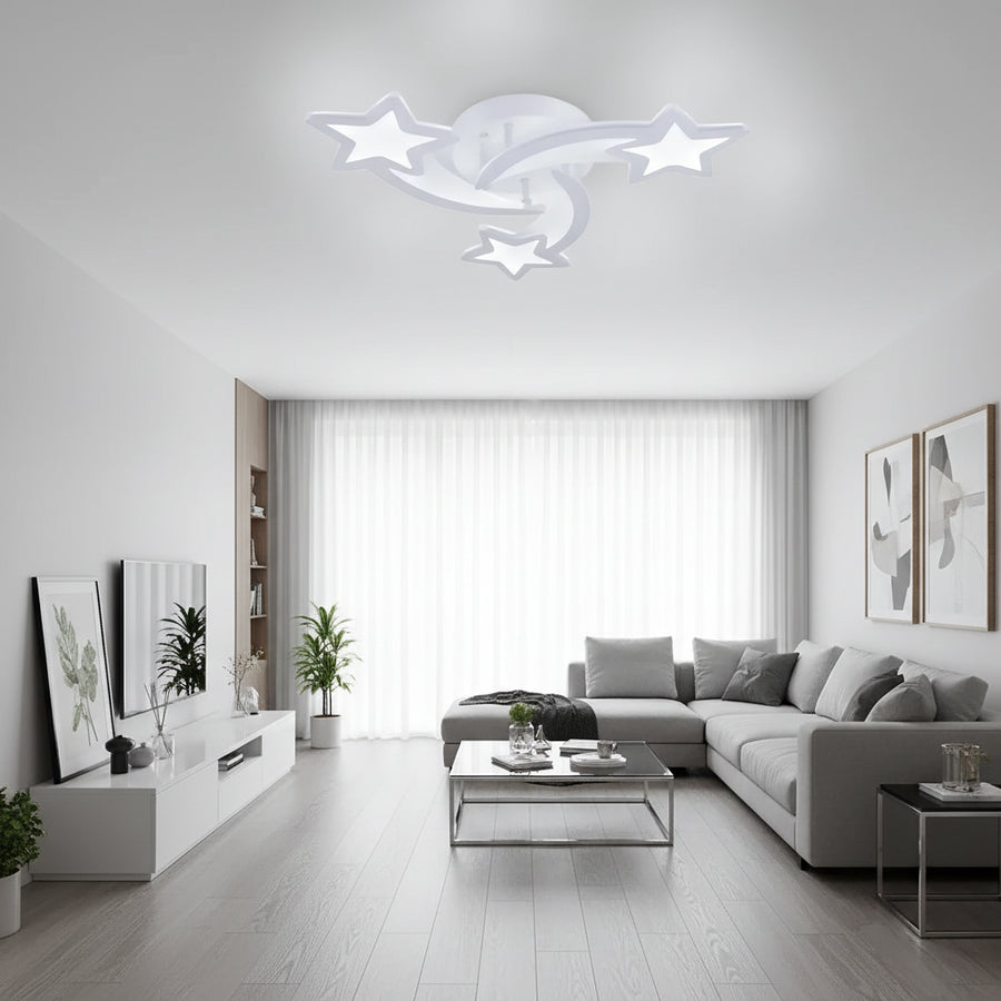 LED полилей с дистанционно управление IPOMOEA 51W, 3 звезди, студена/топла/неутрална светлина, димируем, бял LED полилей с дистанционно управление Заглавие по подразбиране Alessandro Design