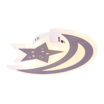 LED полилей ELLY 36W, луна и звезда, студена/топла/неутрална светлина, кафяв LED полилей Заглавие по подразбиране Alessandro Design