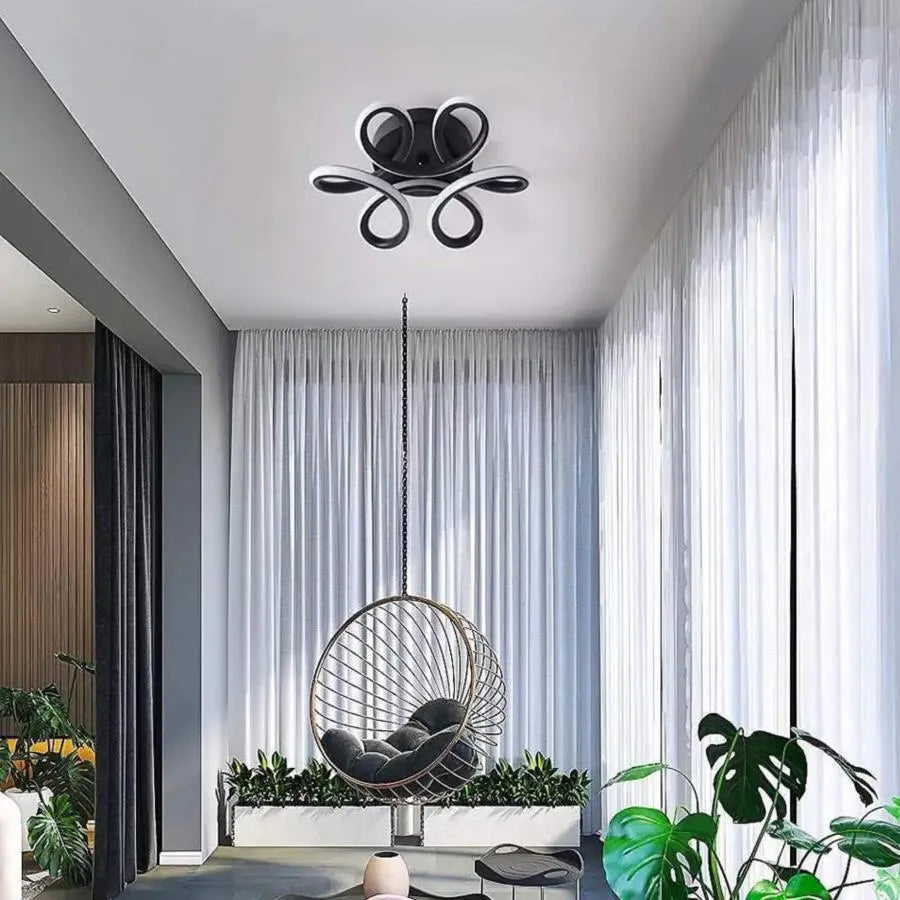 LED полилей VERTEX HELIX, 65W, студена/топла/неутрална светлина, черен LED полилей Заглавие по подразбиране Alessandro Design