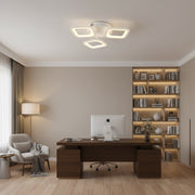 LED полилей ERIKA 20W, 3 квадрата, неутрална светлина 4000k, бял, метални и акрилни LED полилеи Заглавие по подразбиране Alessandro Design