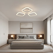 LED полилей ERIKA 20W, 3 квадрата, неутрална светлина 4000k, бял, метални и акрилни LED полилеи Заглавие по подразбиране Alessandro Design