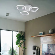 LED полилей ERIKA 20W, 3 квадрата, неутрална светлина 4000k, бял, метални и акрилни LED полилеи Заглавие по подразбиране Alessandro Design