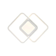 DUOFORM LED полилей 21W, 3 квадрата, студена/топла/неутрална светлина, апликирани в бяло LED полилеи Заглавие по подразбиране Alessandro Design