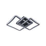 LED полилей с дистанционно управление FARYDA 120W, 3 квадрата, студена/топла/неутрална светлина, димируем, черен LED полилей с дистанционно управление Заглавие по подразбиране Alessandro Design