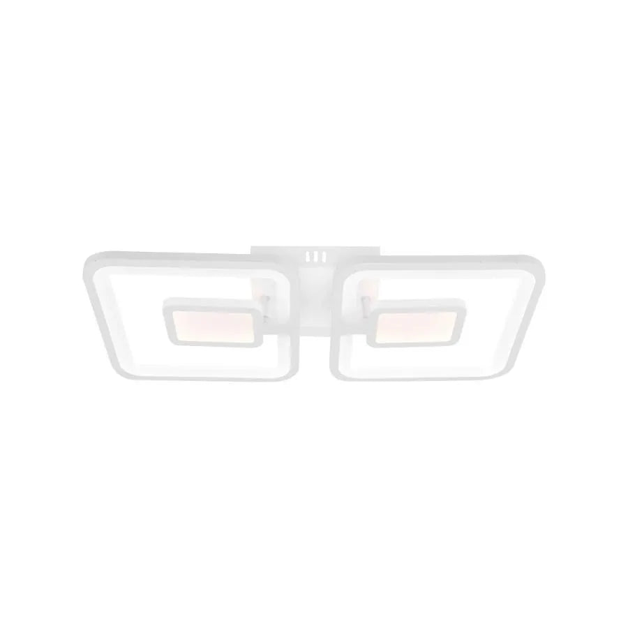 LED полилей с дистанционно управление FELIX 28W, 2 квадрата, студена/топла/неутрална светлина, димируем, бял LED полилей с дистанционно управление Default Title Alessandro Design