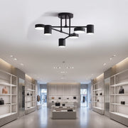 LED полилей GALIOS 26W, 6 елемента, студена/топла/неутрална светлина, черни апликирани LED полилеи Заглавие по подразбиране Alessandro Design