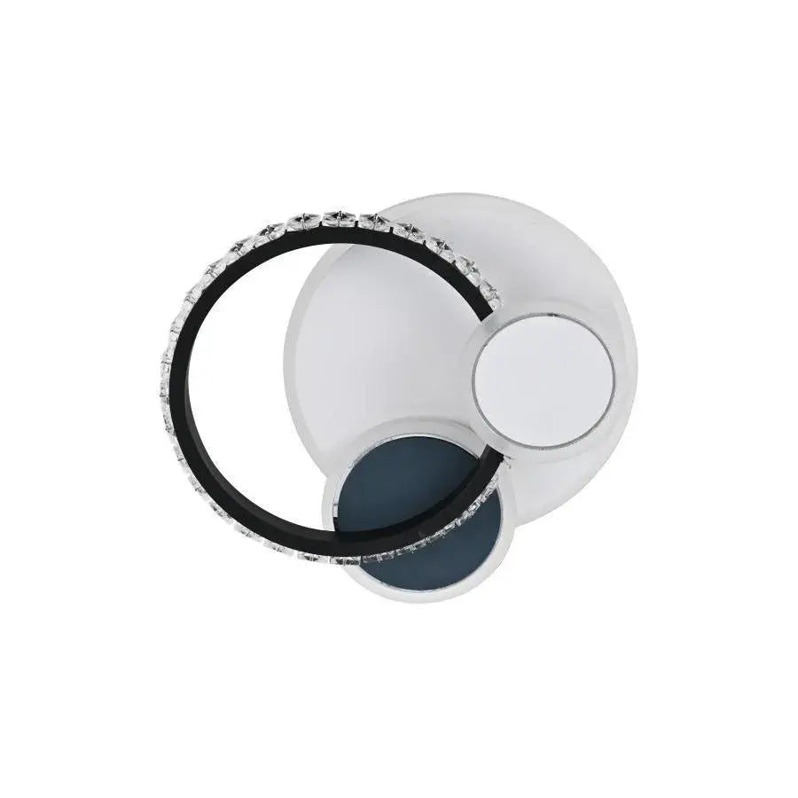 Кристален LED полилей GELLA 48W, Кръгъл, Студена/Топла/Неутрална светлина, Бял Черен LED полилей Заглавие по подразбиране Alessandro Design