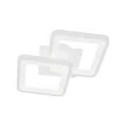 GIANI LED плафон 26W, 2 квадрата, Студена/Топла/Неутрална светлина, Бял