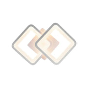 GIANI LED плафон 26W, 2 квадрата, Студена/Топла/Неутрална светлина, Бял