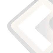 GIANI LED плафон 26W, 2 квадрата, Студена/Топла/Неутрална светлина, Бял