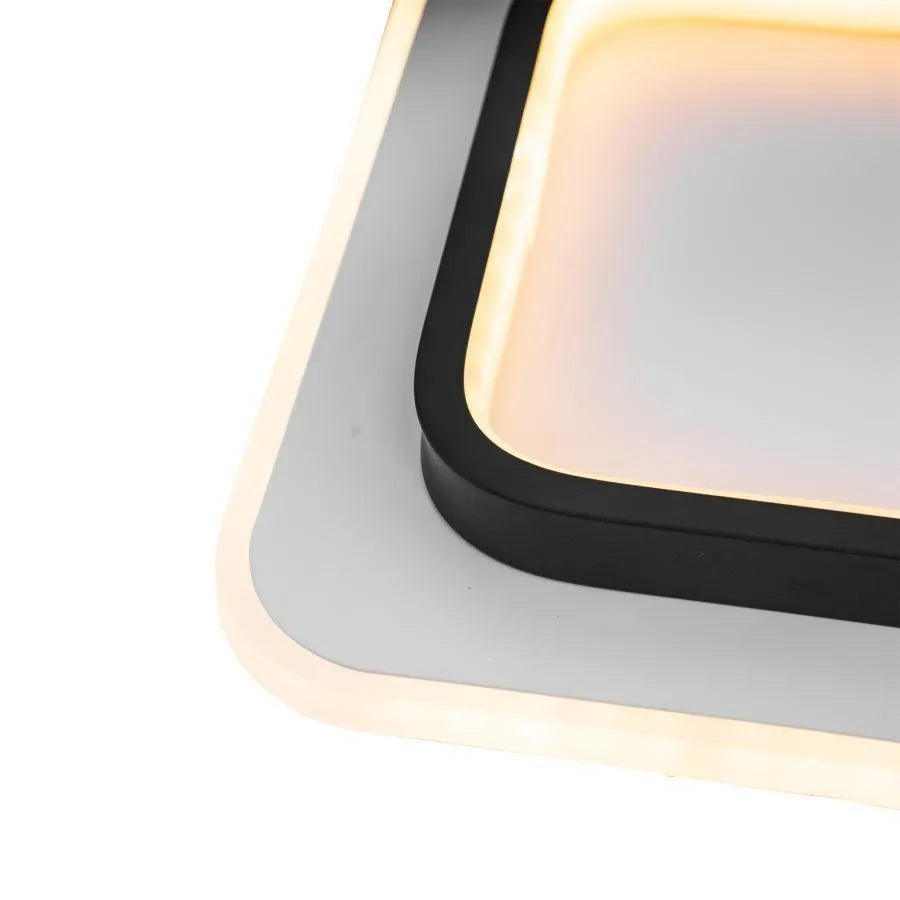 KHAI 20W LED плафон, Студена/Топла/Неутрална светлина, Черно Бяло