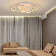 LED полилей с дистанционно управление TIANA 78W, 3 Елипси, Студена/Топла/Неутрална светлина, Димируем, Бял LED полилей с дистанционно управление Default Title Alessandro Design